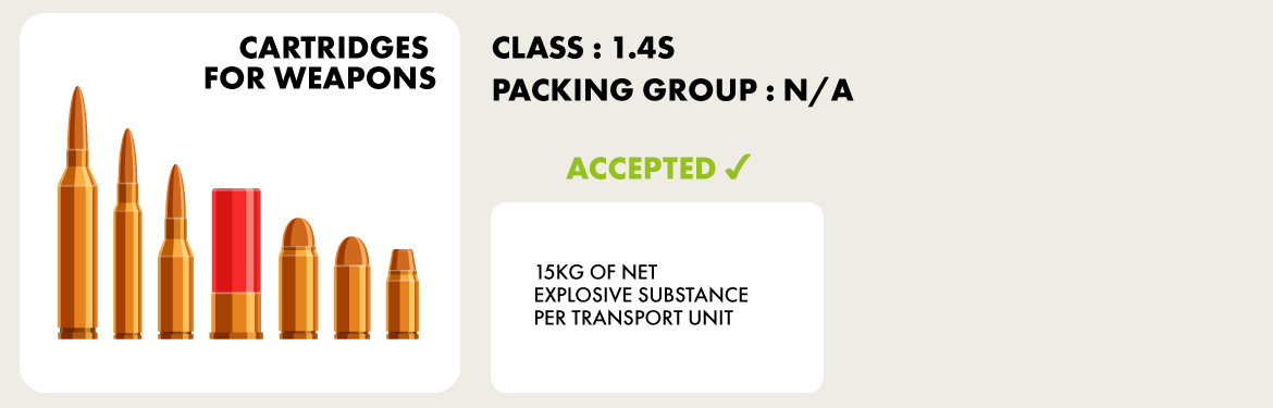 Eurotunnel Freight Dangerous Goods - Cartridges