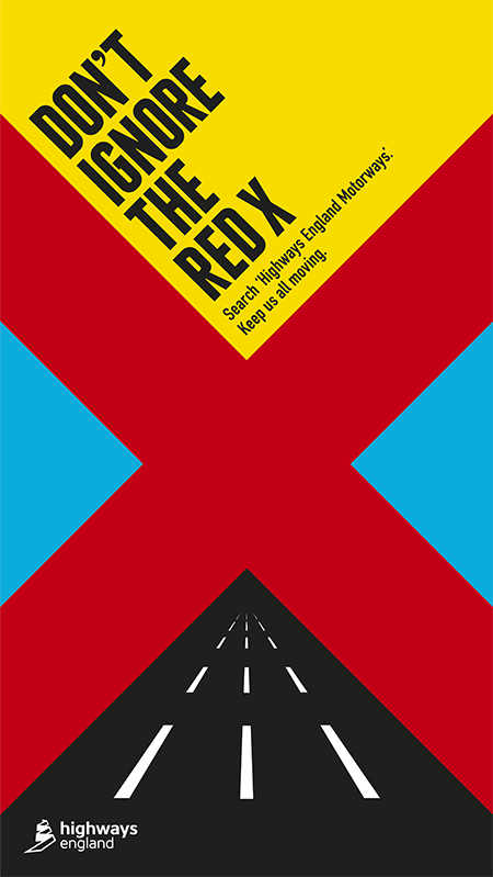 highways england red x