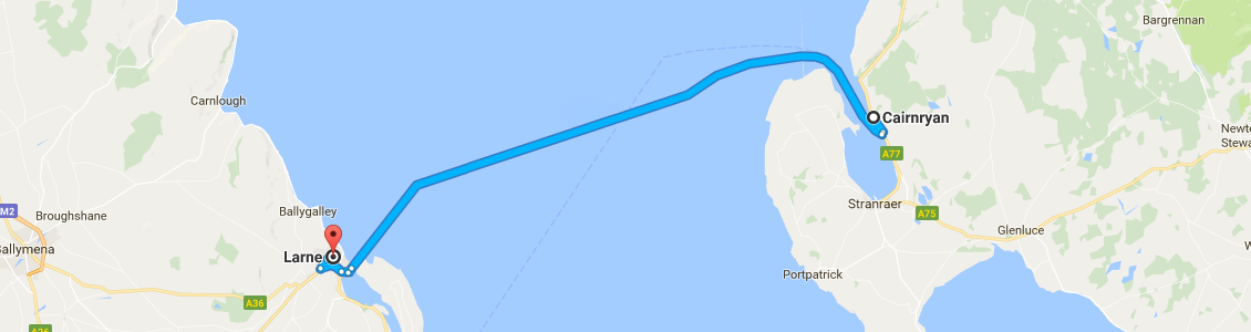 Cairnryan - Larne route